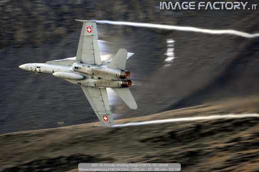 2007-10-10 Axalp Shooting Range 0108 FA-18C Hornet
